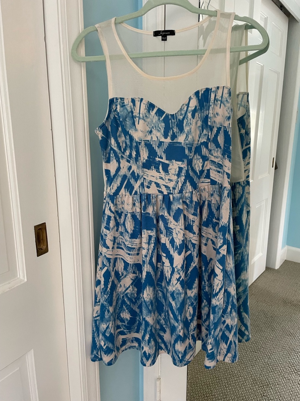 Sweetheart cut short summer Dress Sheer sleeveless shoulders & sheer back